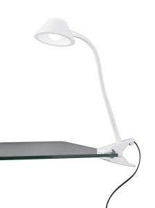 BERRY lampa biała LED 3,5W na klips z elastycznym ramieniem