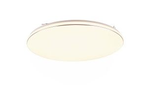 BLANCA plafon okrągły LED 46W 3000K biały z chromowanym paskiem