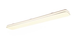 BLANCA podłużna lampa LED 46W 3000K biała z chromowanym paskiem