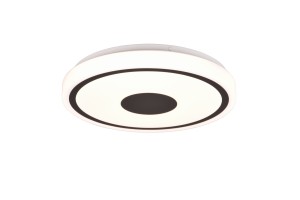 BUNDA plafon LED 16W 4000K klosz biały z czarnym fi 33cm