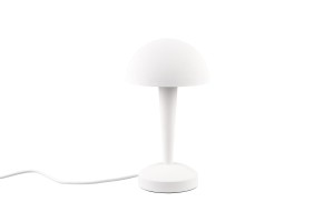 CANARIA lampa stołowa biała klosz metal biało-złoty LED 5W E14 DIM