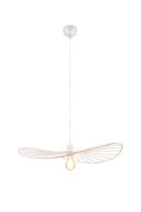 CHAPEAU lampa wisząca biały kapelusz fi 60cm druciany 1xE27