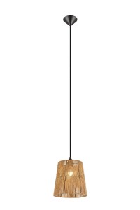 HOLM lampa wisząca z plecionego papieru 1xE27 wykończenie czarne
