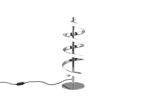 LAOLA lampa  stolikowa LED 12W 4000K chromowana spiralka ściemnianie dotykowe