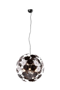 DISCALGO 309900657 nowoczesna lampa wisząca czarny / chrom 6xE14 fi 54cm