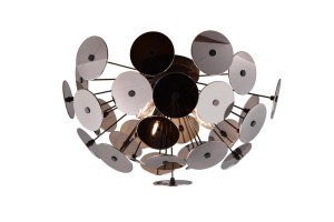 DISCALGO 609900357 nowoczesna lampa sufitowa czarny / chrom 3xE14 fi 54cm