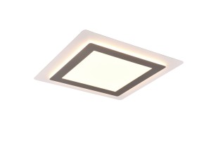 MORGAN 641510207 kwadratowy plafon nikiel mat LED 46W CCT pilot w zestawie
