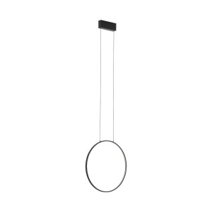 CIRCOLO LED S 18W 10810 wisząca obręcz w pionie 45cm czarna 3000K