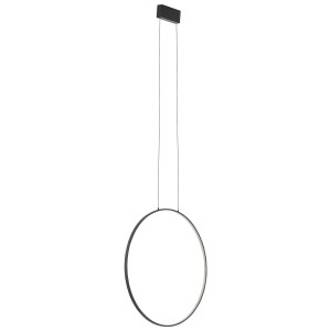 CIRCOLO LED M 21W 10861 wisząca obręcz w pionie 60cm czarna 4000K