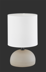 LUCI lampa stołowa cappuccino abażur biały 1xE14