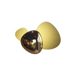 JACK-STONE kinkiet LED 8W złoty matowy i chrom nowoczesny design