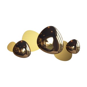 JACK-STONE kinkiet LED 13W złoty matowy i chrom nowoczesny design