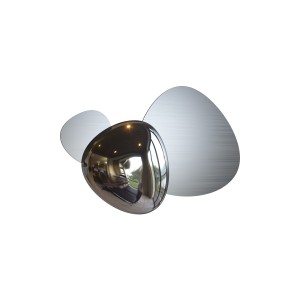 JACK-STONE kinkiet LED 8W nikiel mat i chrom nowoczesny design
