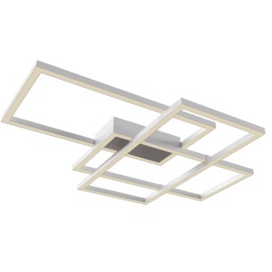 RIDA LED 80W lampa sufitowa biała świecące prostokątne ramki