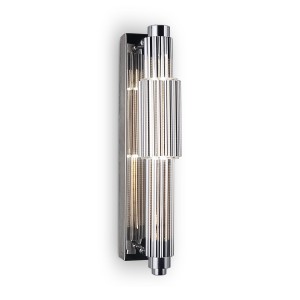 VERTICALE kinkiet chrom szkło ryflowane chromowe LED 800lm 3000K