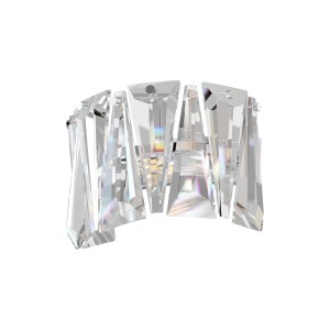 PUNTES lampa ścienna chrom z dużymi kryształami 1xE14