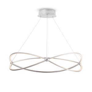 WEAVE lampa wisząca nowoczesna LED 56W 3000K nikiel