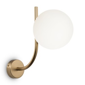 RENDEZ-VOUS mosiężny kinkiet klosz kula fi 15cm 1xE14