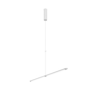 SUPERSYMMETRY lampa wisząca biała LED 17W 1150lm nad stół biurko rozkładana