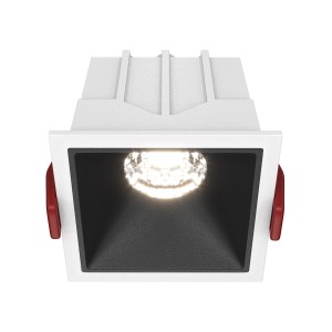 Downlight ALFA LED 10W 4000K biało-czarny kwadratowy wpuszczany