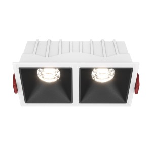 Downlight ALFA LED 2x10W 4000K biało-czarny wpuszczany