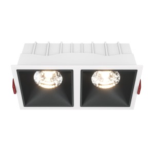Downlight ALFA LED 2x15W 3000K DIM biało-czarny wpuszczany możliwość ściemniania