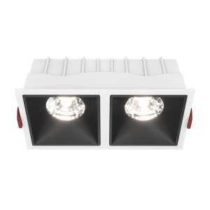 Downlight ALFA LED 2x15W 4000K biało-czarny wpuszczany