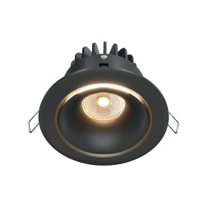 YIN LED 12W 3000K DIM oprawa czarna wpuszczana stała możliwość ściemniania