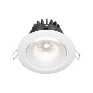 YIN LED 12W 4000K oprawa biała wpuszczana stała