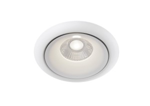 YIN LED 9W 3000K oprawa biała wpuszczana stała