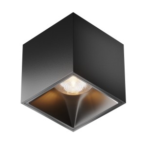 ALFA LED 12W 3000K oprawa natynkowa czarna kostka