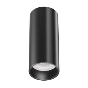 FOCUS LED 12W 3000K tuba czarna natynkowy