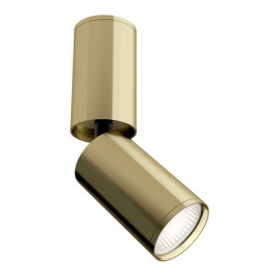 FOCUS S tuba łamana mosiądz natynkowy fi 5cm 1xGU10