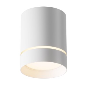 ORLO LED 9W 3000K tuba biała natynkowa z prześwitem