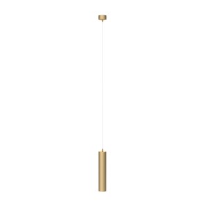 FOCUS lampa wisząca tuba złoty mat 1xGU10