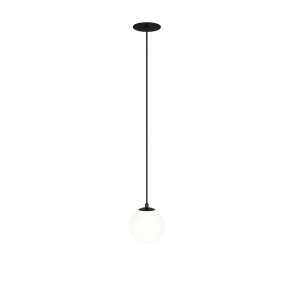LUNA LED 5W 4000K zwis podtynkowa podsufitka klosz kula fi 10cm wykończenie czarne