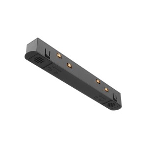EXILITY  łącznik czarny zasilający prosty do szyn magnetycznych 26mm