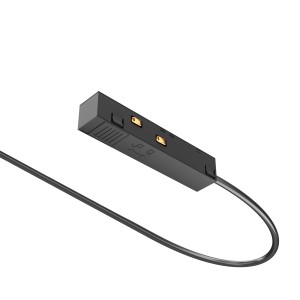 EXILITY  łącznik czarny zasilający końcowy do szyn magnetycznych 26mm