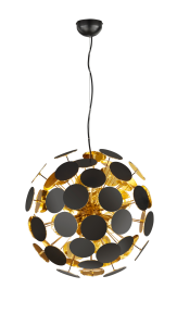 DISCALGO 309900632 nowoczesna lampa wisząca czarny / złoty 6xE14 fi 54cm