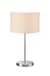 Lampa stołowa Hotel nikiel mat/biel 1x60W 511100101 Trio