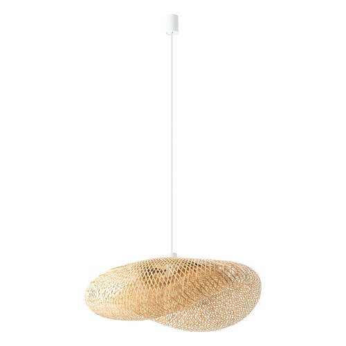 HAVANA L lampa wisząca bambusowa fi 80cm 1xE27 kolor naturalny styl boho
