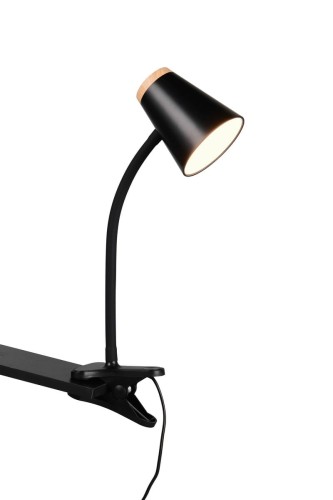 PONGO R25831102 lampa z klipsem czarna LED 4,5W 3000K