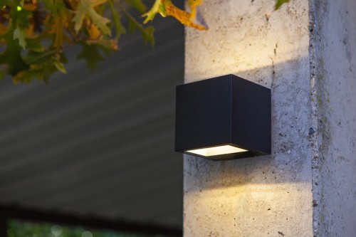 GEMINI 5189125012 kinkiet elewacyjny LED 9W 3000K IP54 czarny światło góra dół