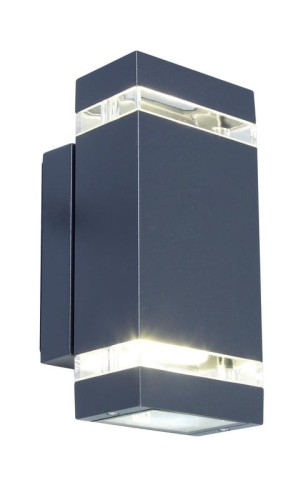 FOCUS 5605013118 kinkiet elewacyjny prostokątny LED 8,3W 4000K  IP44 ciemny szary
