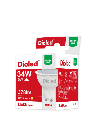 Żarówka LED GU10 4,8W 420lm ciepła biała