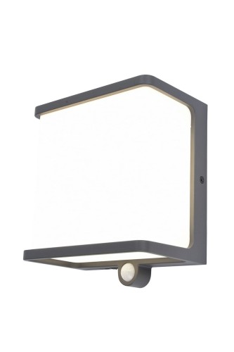 DOBLO 6943701125 kinkiet solarny LED 12W 4000K IP54 z czujnikiem ruchu ciemny szary