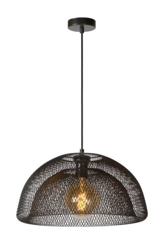 MESH lampa wisząca czarna siatka fi 45cm 1xE27