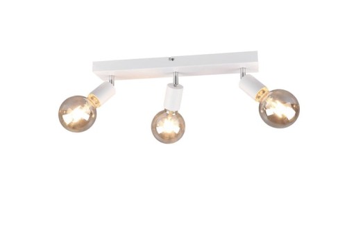 VANNES lampa ścienna sufitowa biała 3xE27 regulowana