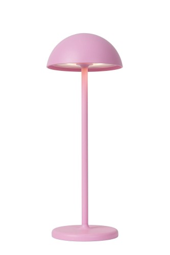 JOY LED 1,5W 3000K lampa stolikowa zewnętrzna różowa ładowana USB 