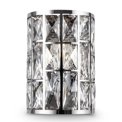 GELID lampa ścienna chrom wysadzana kryształami 1xG9